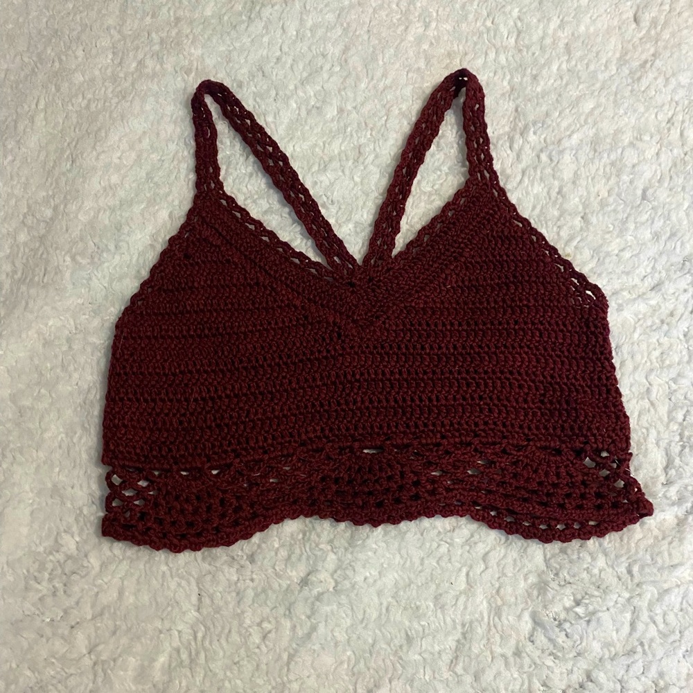 Crochet Knit Crop Top
